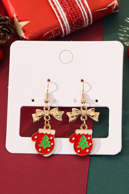Gold Bow & Glove Earrings