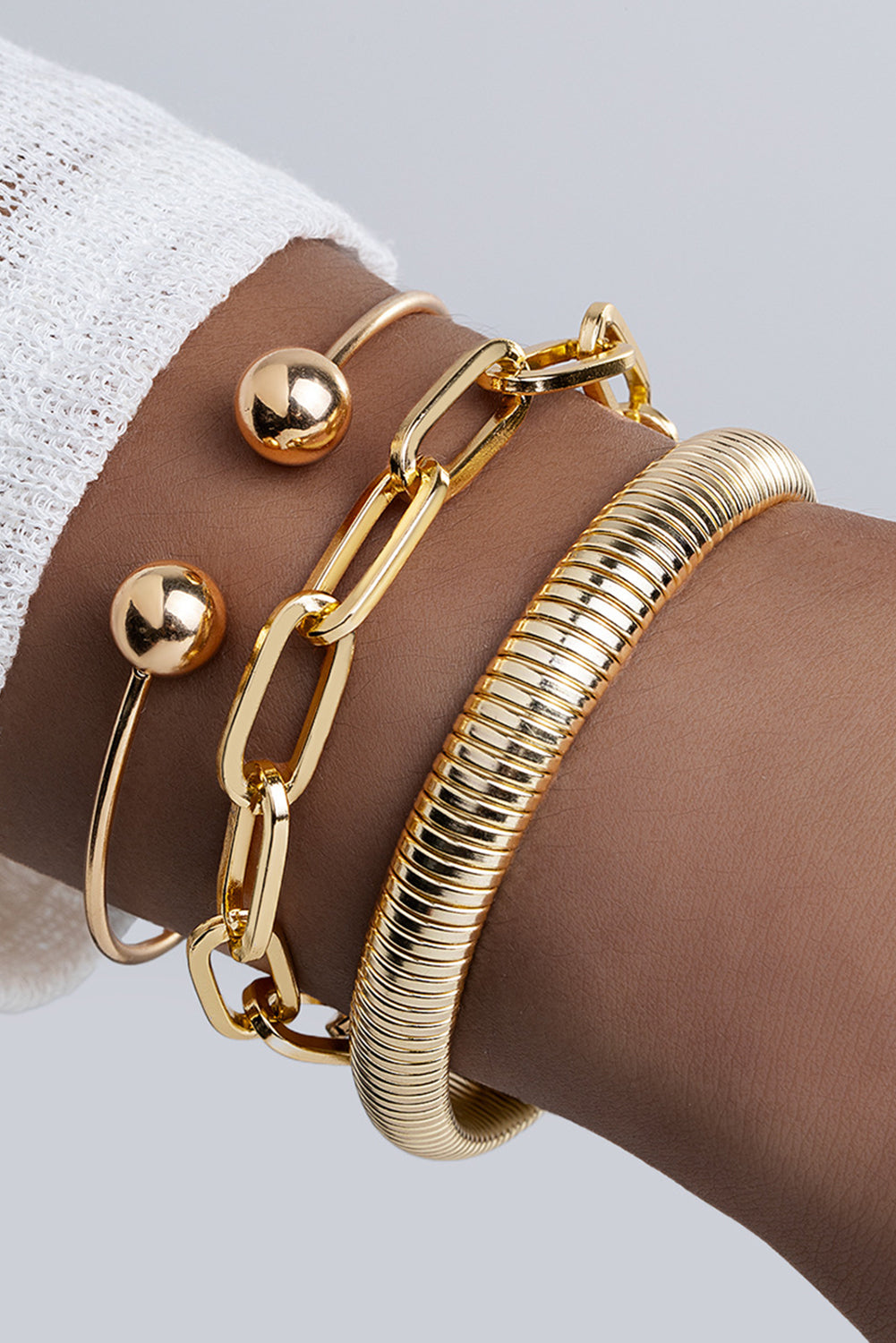 Gold Bracelet Set