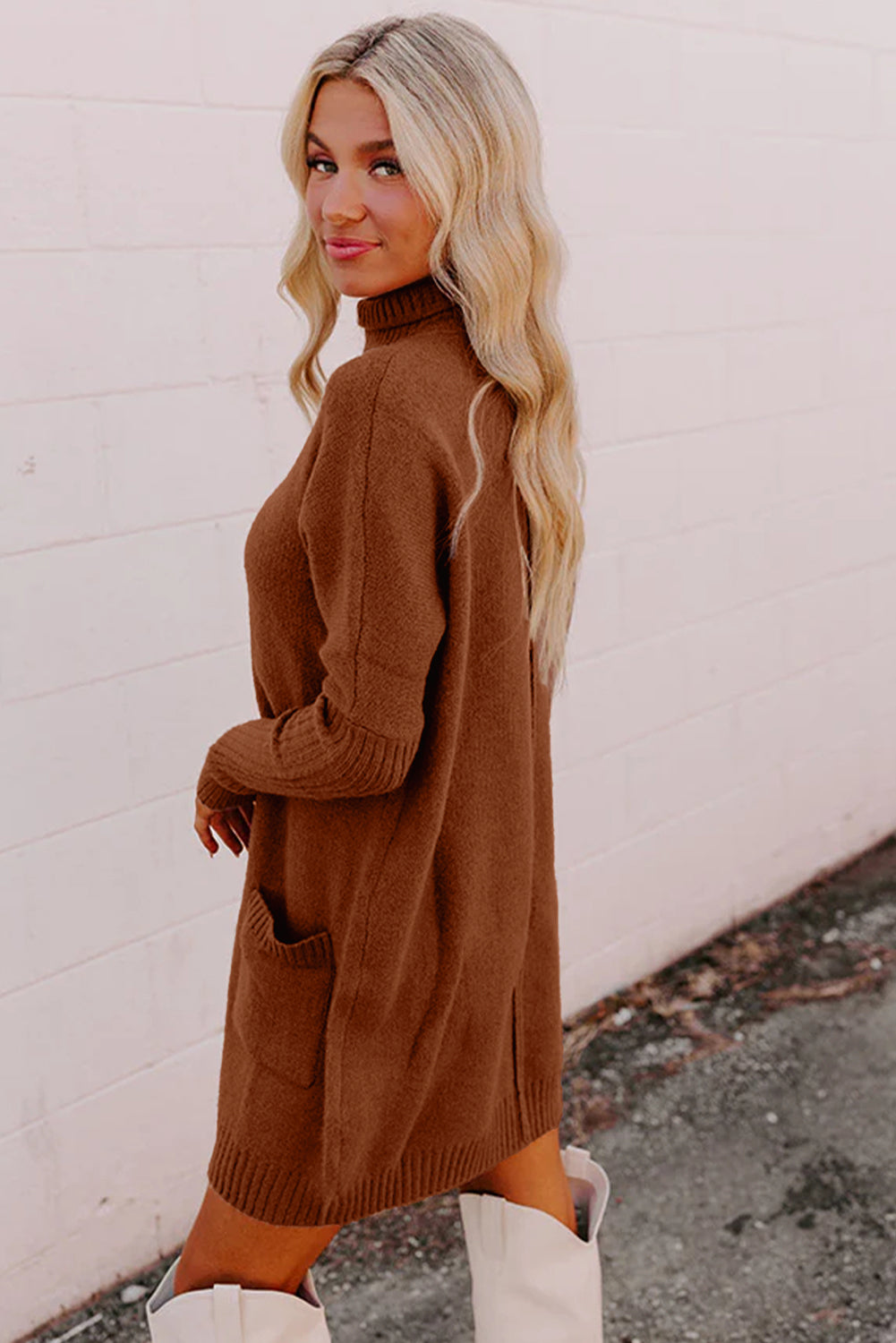 Chestnut Sweater Dress