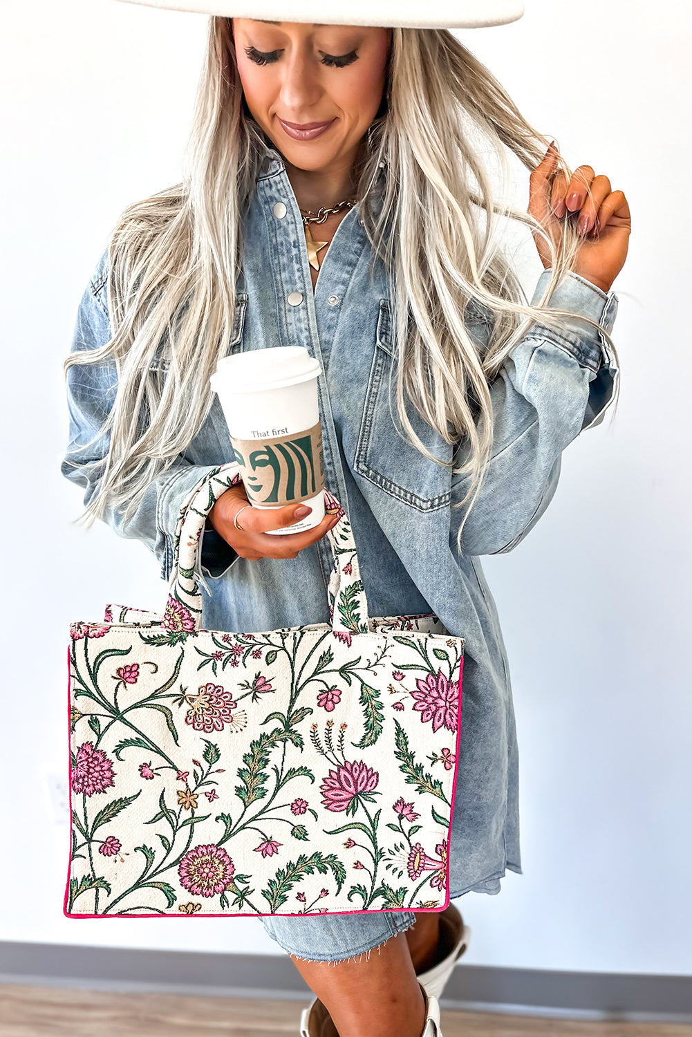 Medium Grey Chest Pocket Raw Hem Denim Loose Shirt Dress